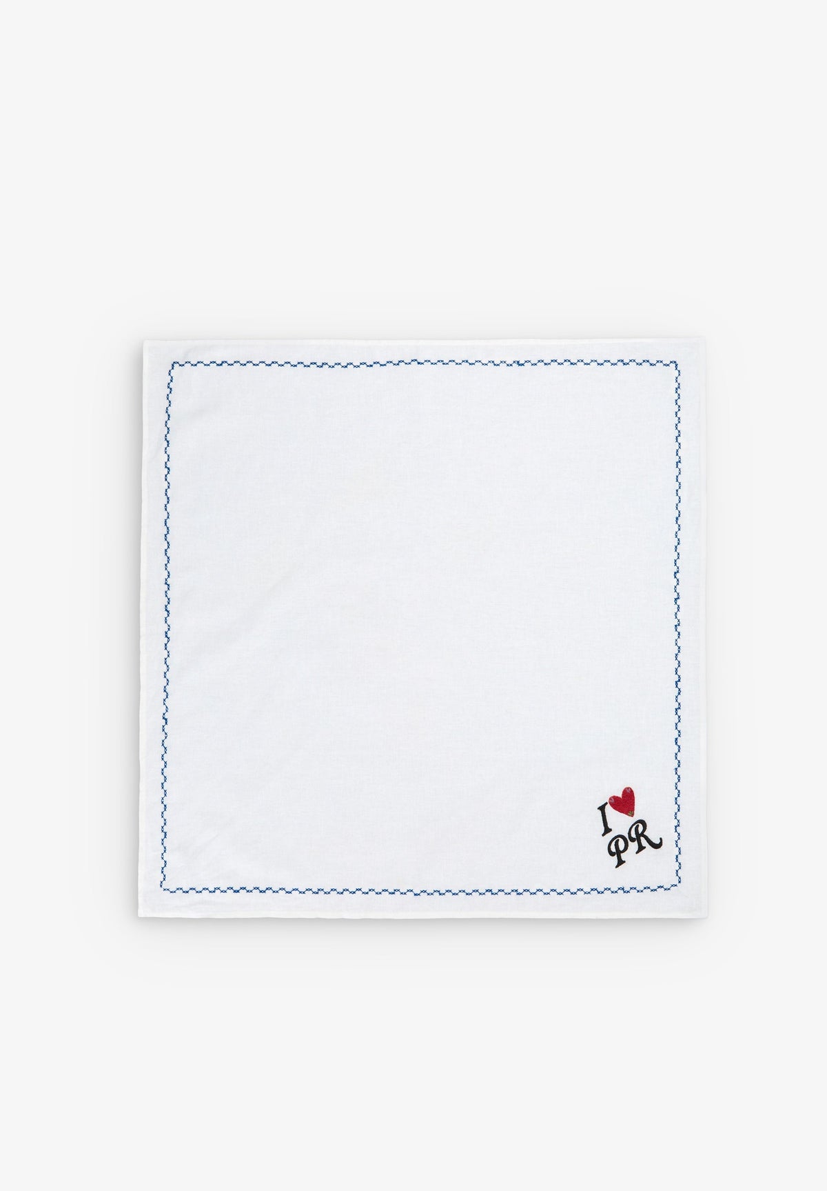 PRINTED COTTON AND LINEN BANDANA