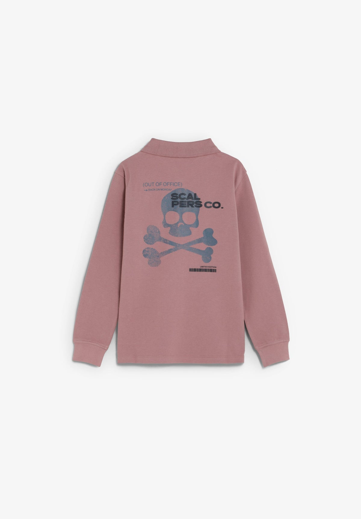SCBACK SKULL LS POLO KIDS