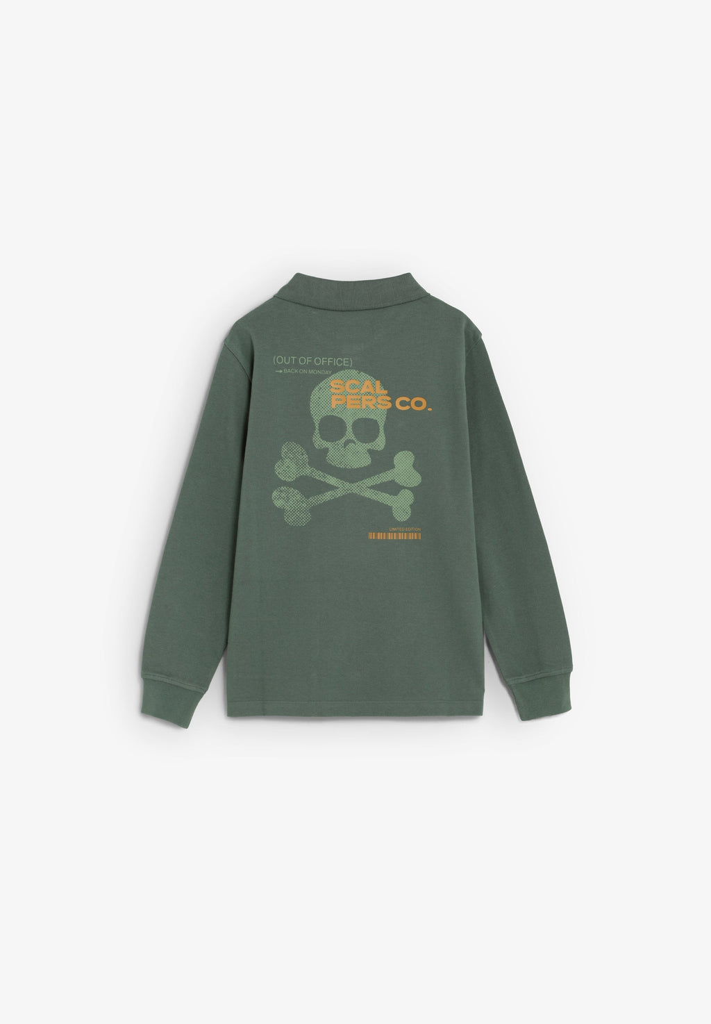 SCBACK SKULL LS POLO KIDS