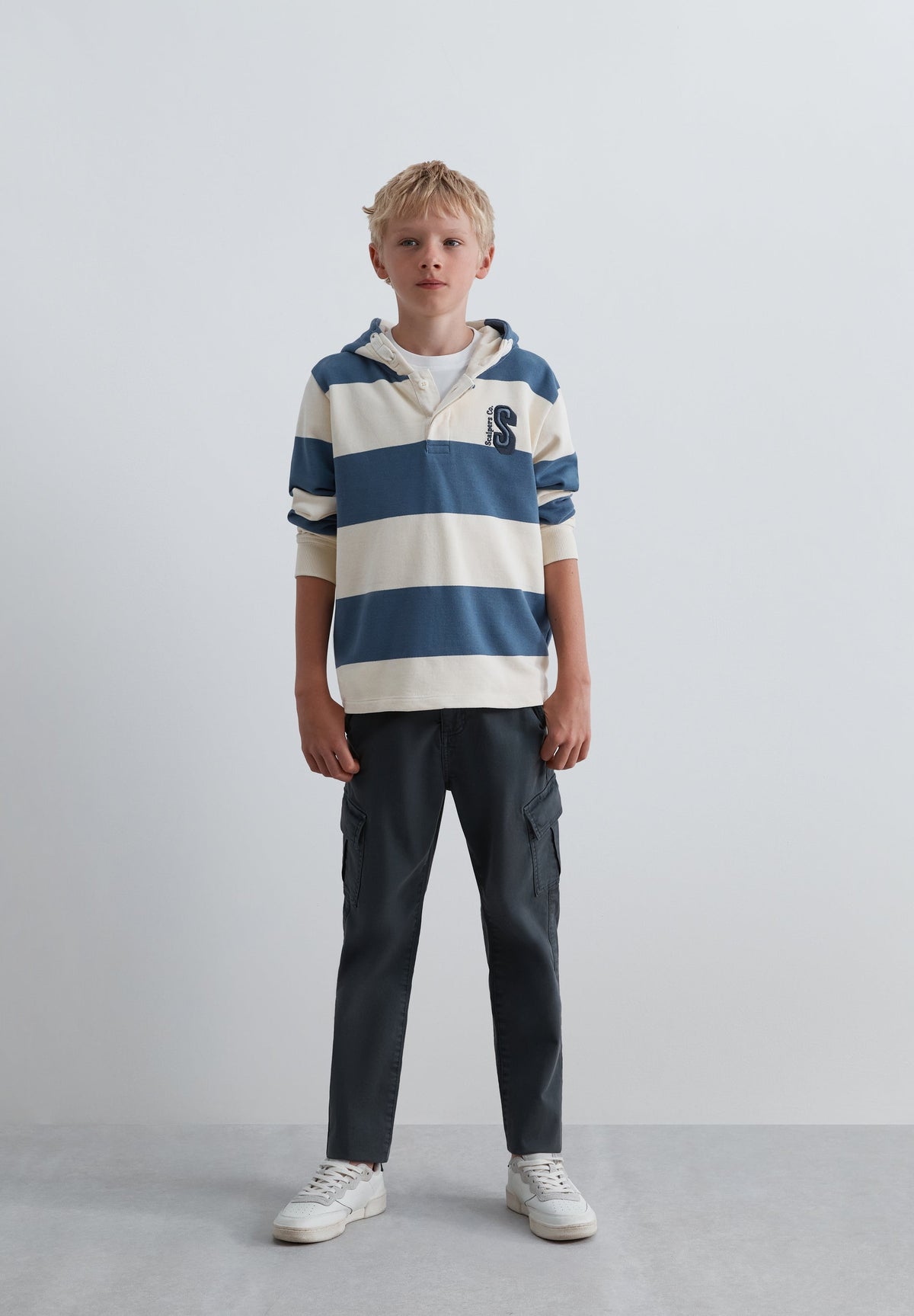 SCSTRIPES SKULL HOODIE KIDS