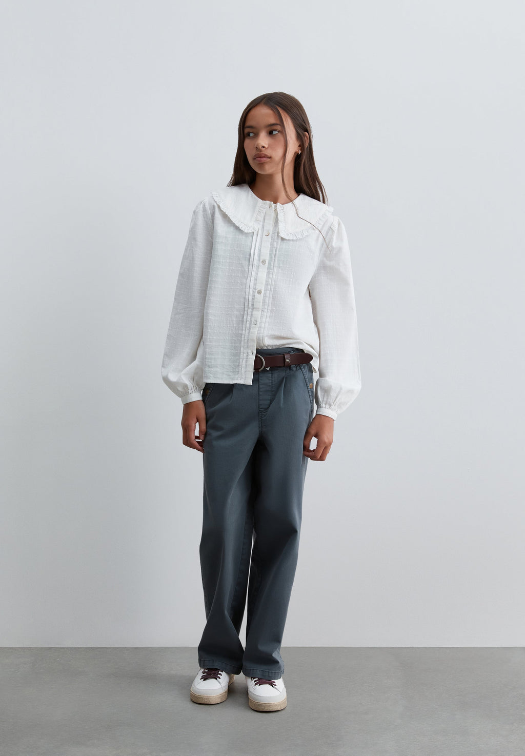 SCEMB COLLAR BLOUSE GIRLS