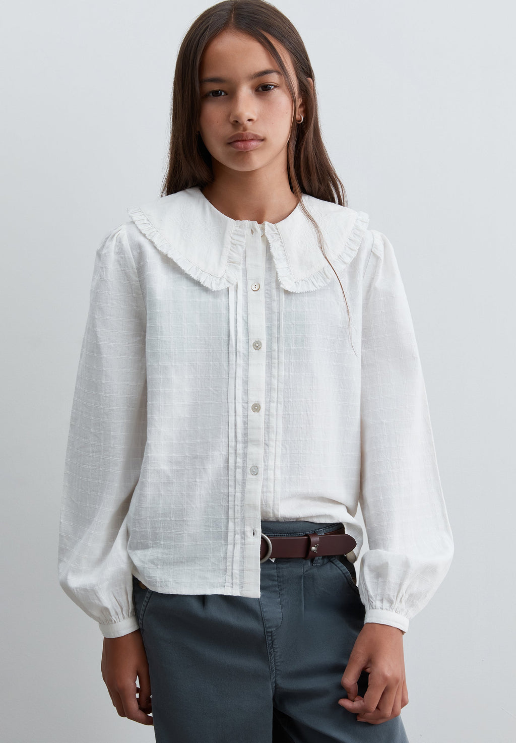 SCEMB COLLAR BLOUSE GIRLS