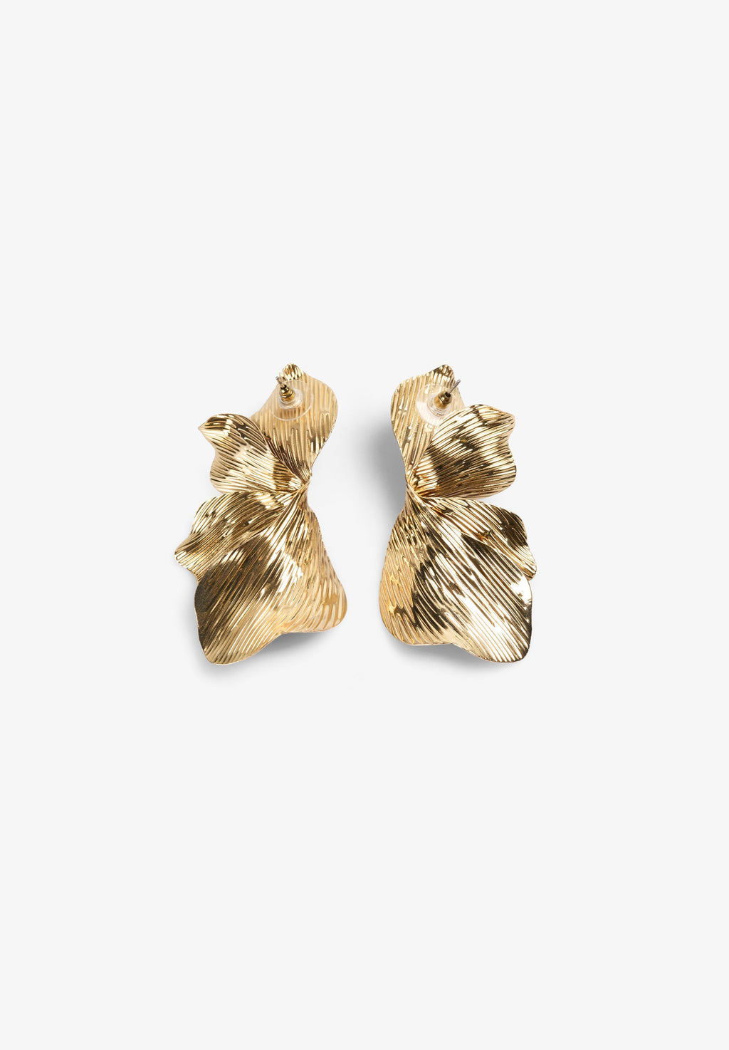 TWO-TONE FLORAL EARRINGS