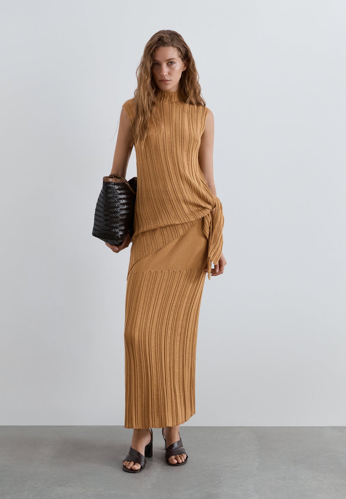 SCBROKEN KNIT SKIRT