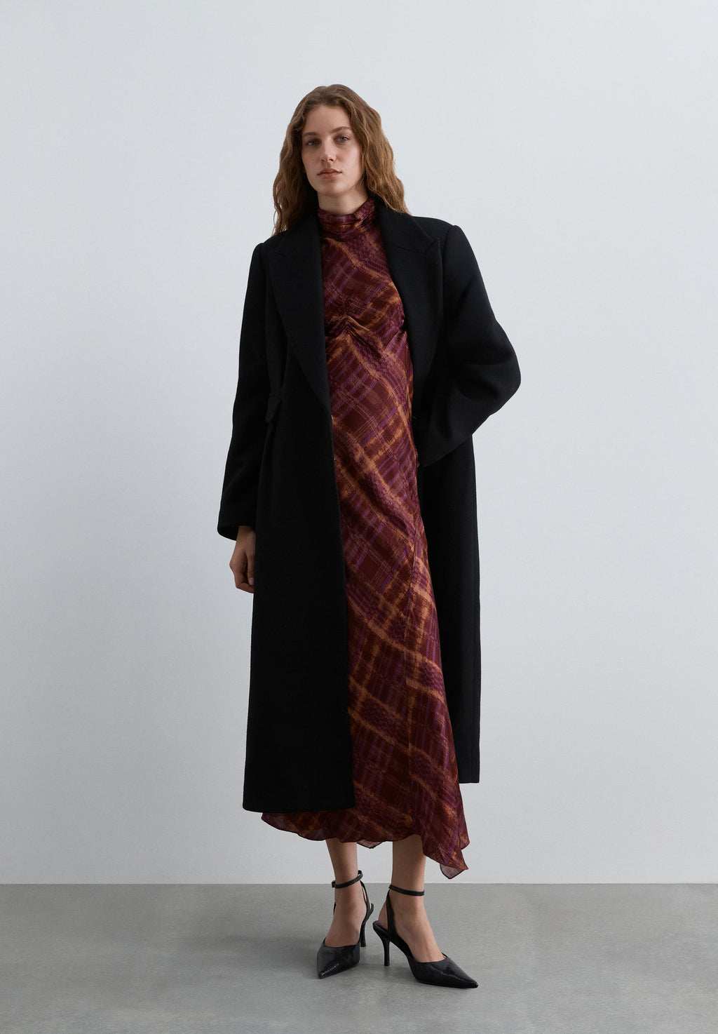 SCCHECK HALTER PRINT DRESS