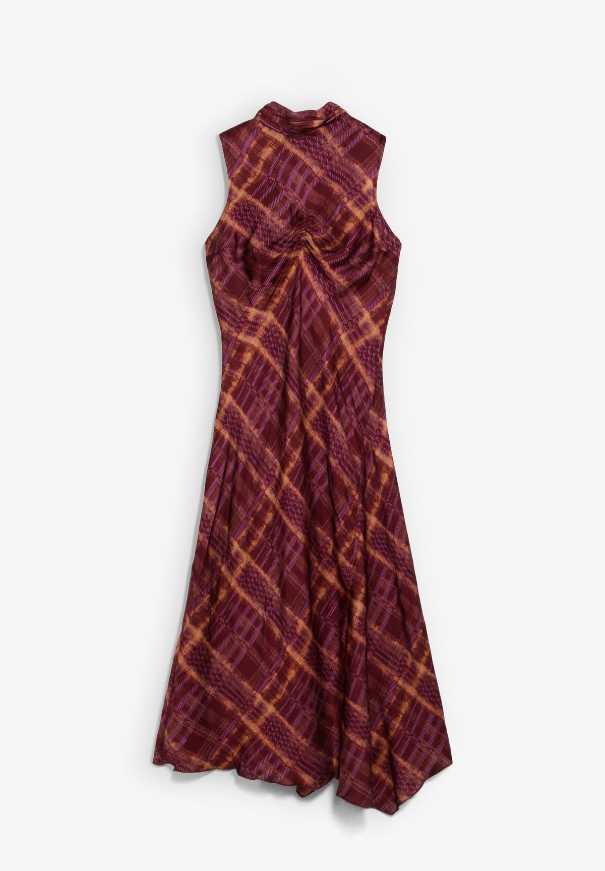 SCCHECK HALTER PRINT DRESS