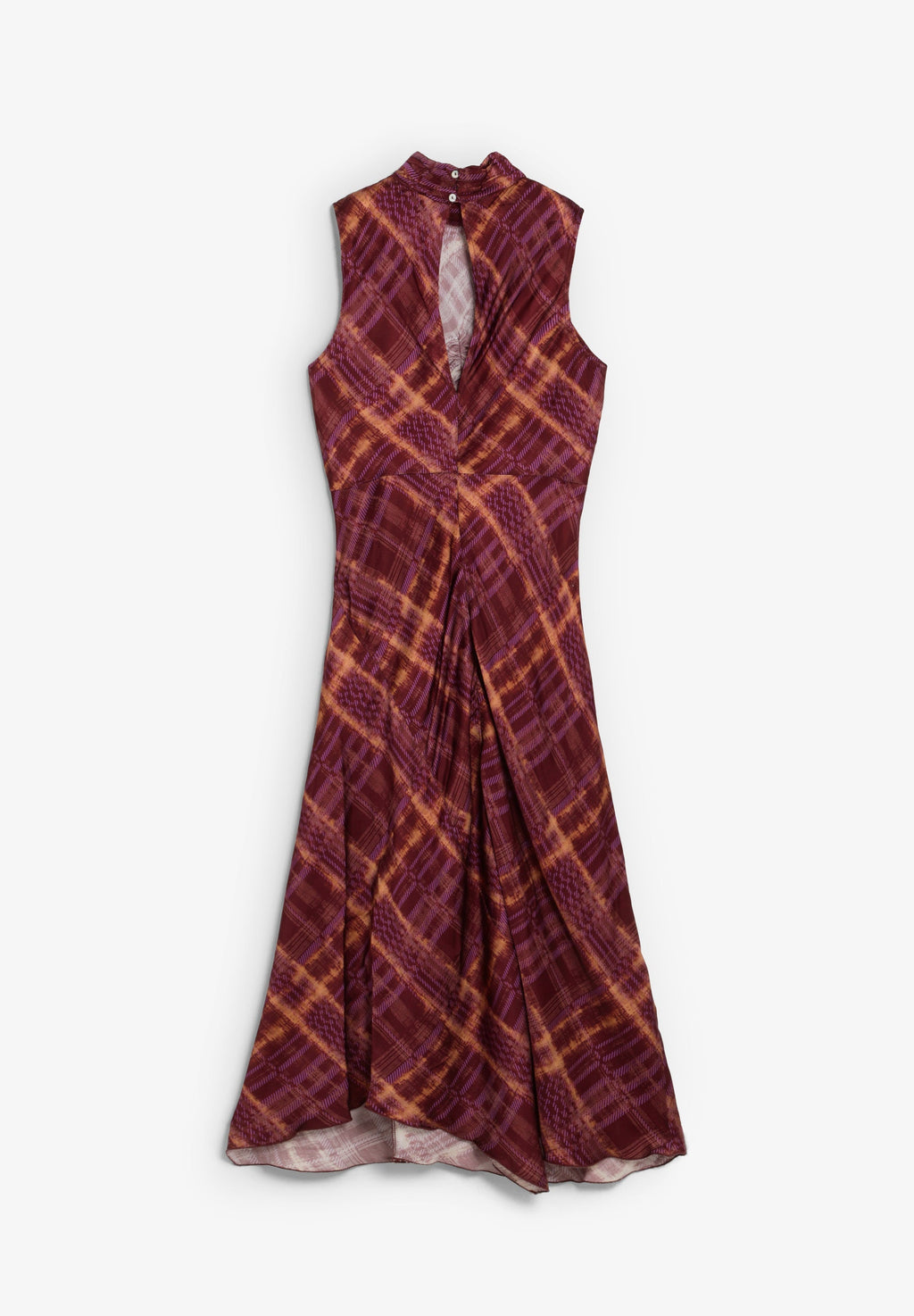 SCCHECK HALTER PRINT DRESS