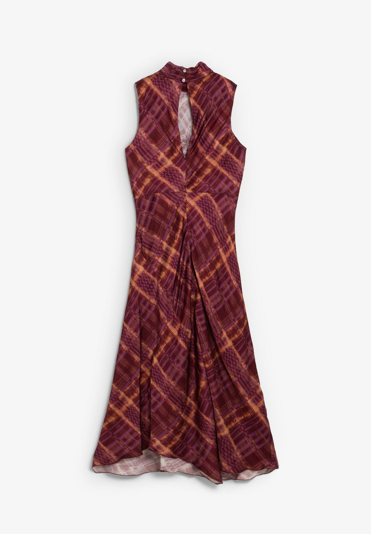 SCCHECK HALTER PRINT DRESS