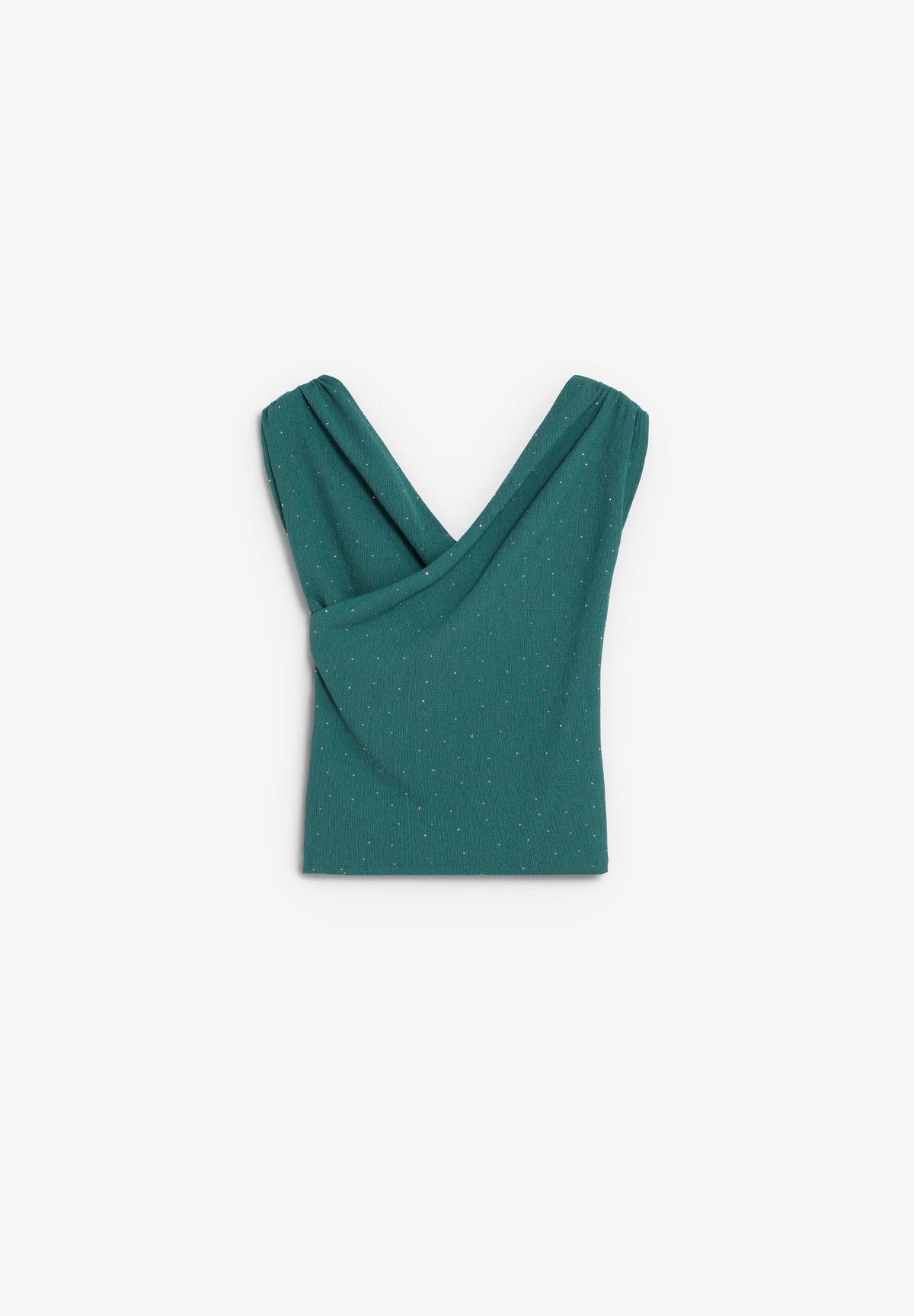 ASYMMETRIC TOP WITH RHINESTONES