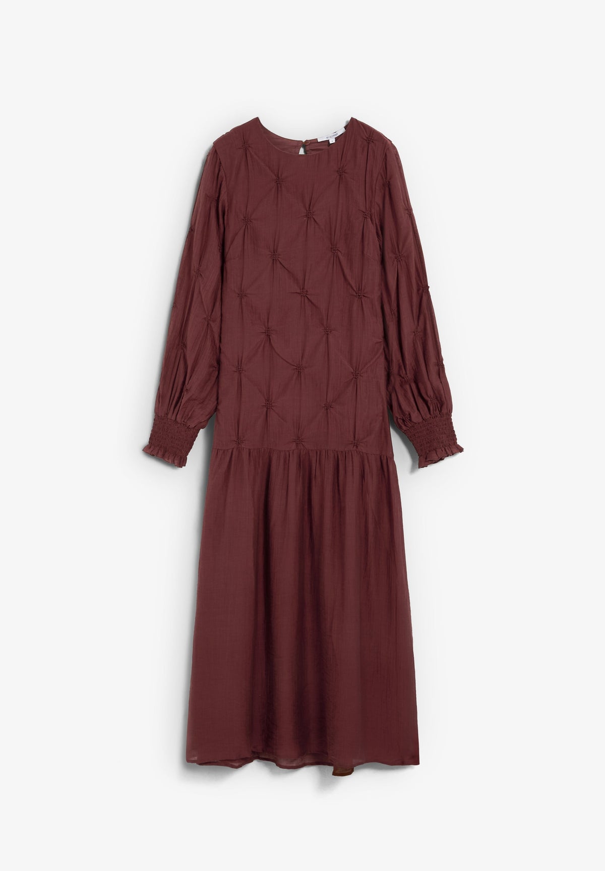 LONG SLEEVE RUCHED DRESS
