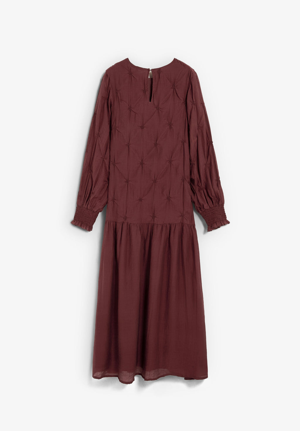 LONG SLEEVE RUCHED DRESS