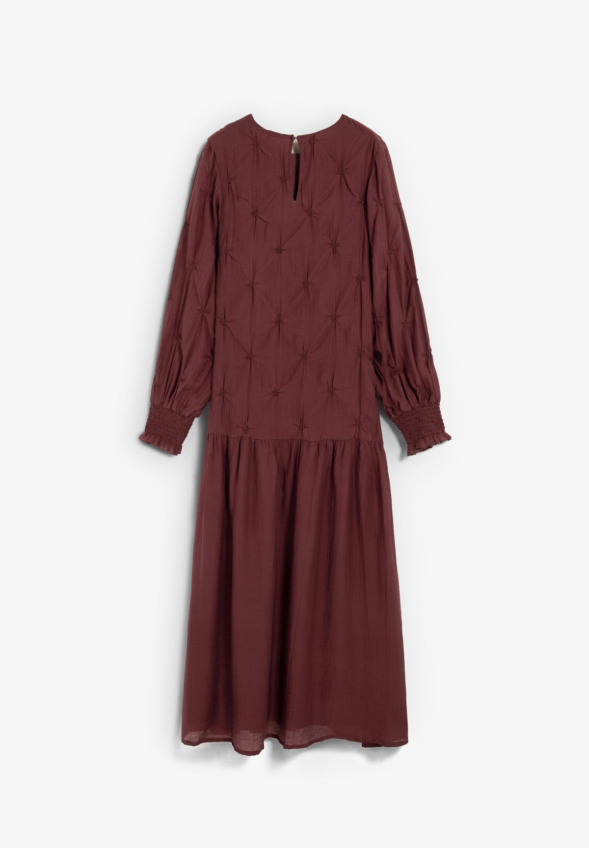 LONG SLEEVE RUCHED DRESS