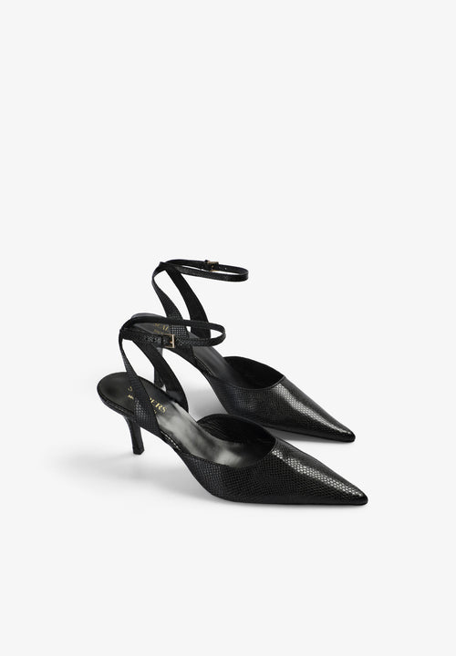 HIGH-HEELED SLINGBACK SHOES