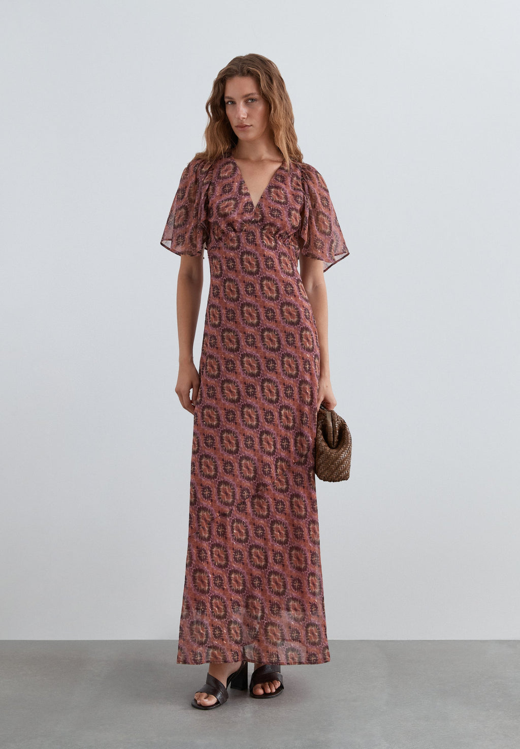 SCIKAT V PRINT DRESS