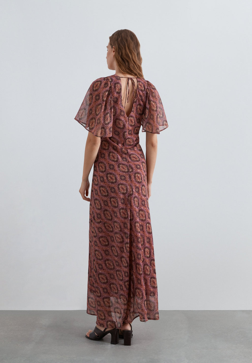 SCIKAT V PRINT DRESS