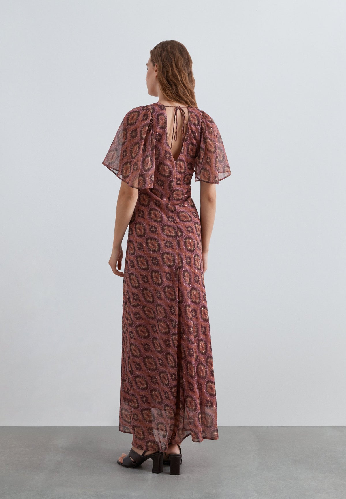 SCIKAT V PRINT DRESS