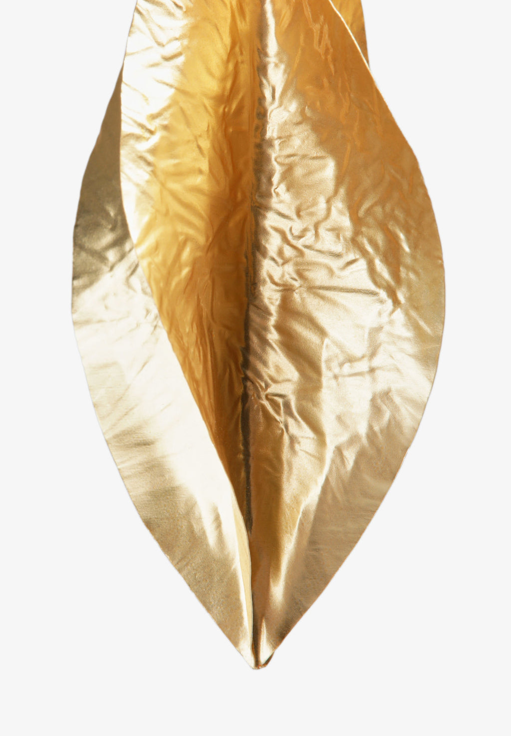 GOLD TONE PETAL EARRINGS