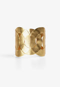 INTERWOVEN GOLD TONE BANGLE