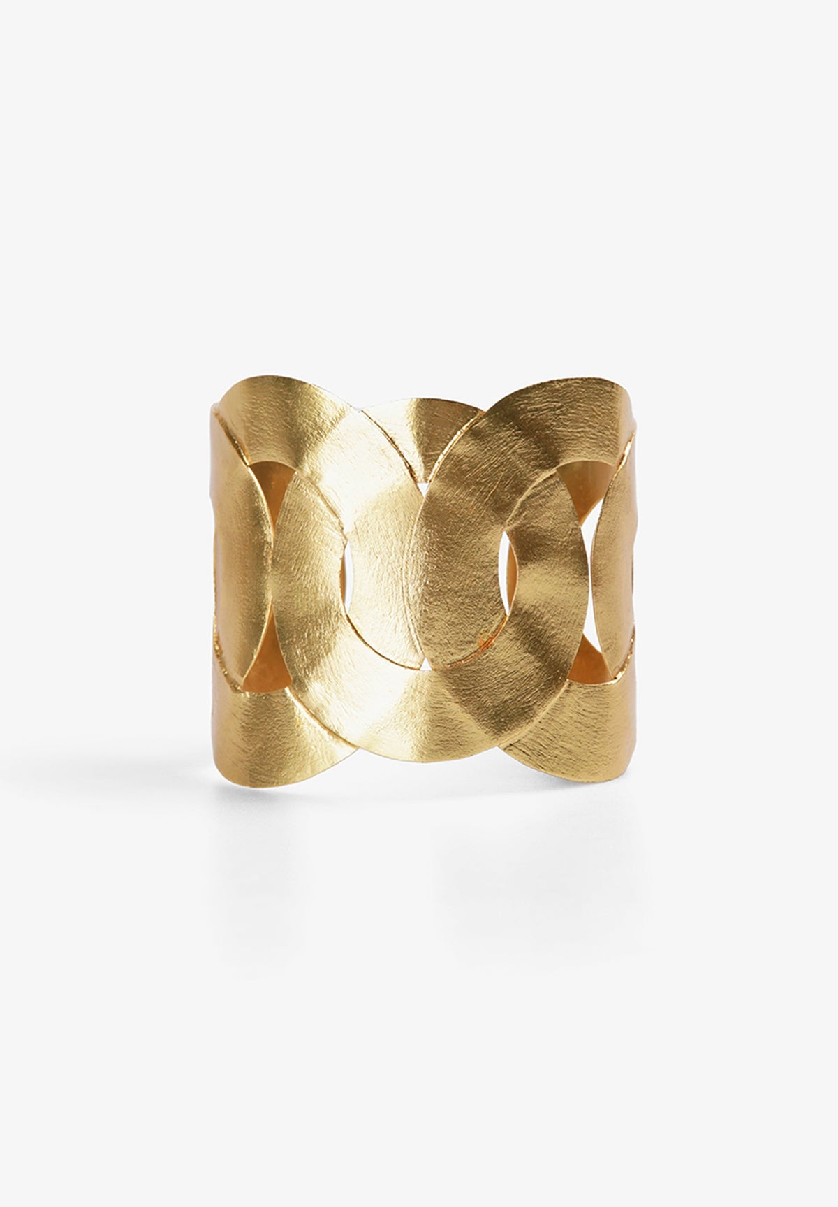 INTERWOVEN GOLD TONE BANGLE