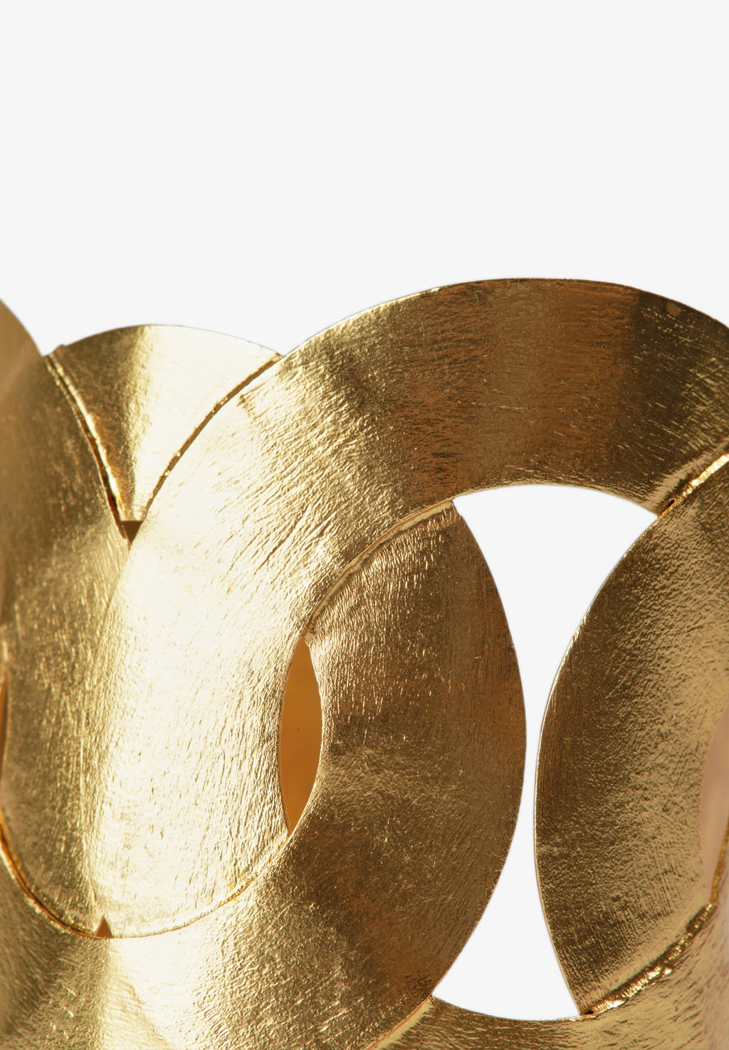 INTERWOVEN GOLD TONE BANGLE