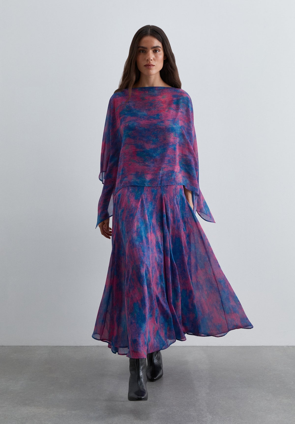 SCRF FLOWY SLIP DRESS