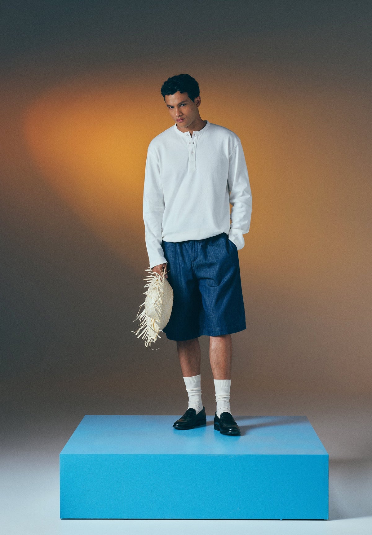 HENLEY COLLAR T-SHIRT